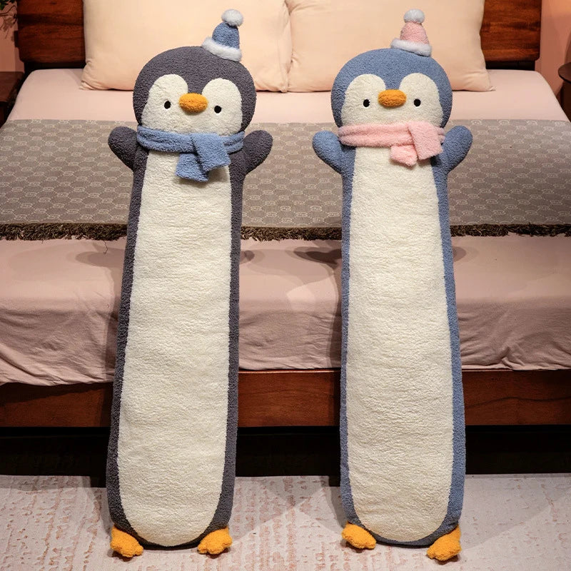 Oreiller de corps surdimensionné motif pingouin pour femmes confort et détente 1