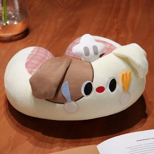 Oreiller de voyage pour enfants avec design visage de chien 0