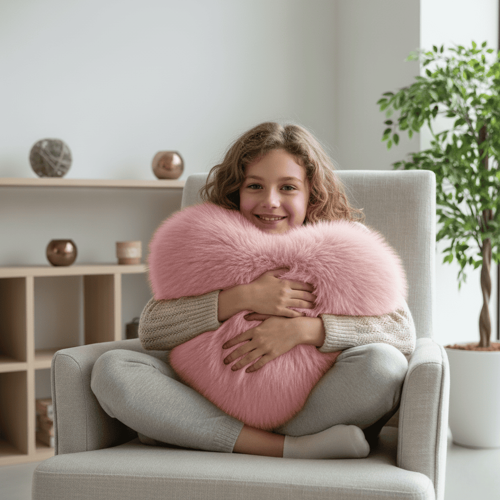 Oreiller en forme de cœur pour un intérieur moderne 3