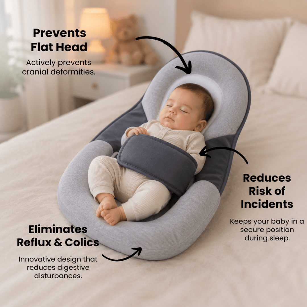 Oreiller pour Bébé Ergonomique Incliné 3