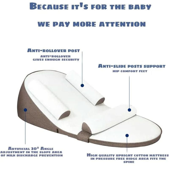 Oreiller pour Bébé avec Inclinaison Anti-Reflux 6