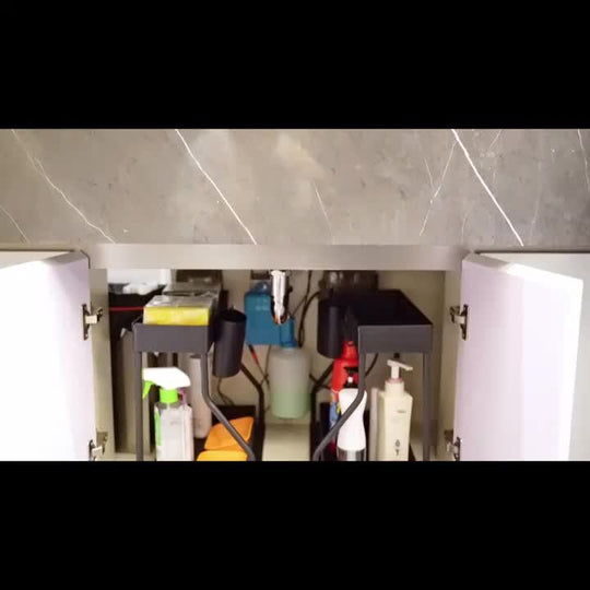 Organisateur Cuisine Multifonctionnel à 2 Niveaux avec Tiroir Coulissant 8