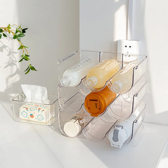 Organisateur Transparent Multifonction pour Porte de Réfrigérateur avec Support à Clip 1
