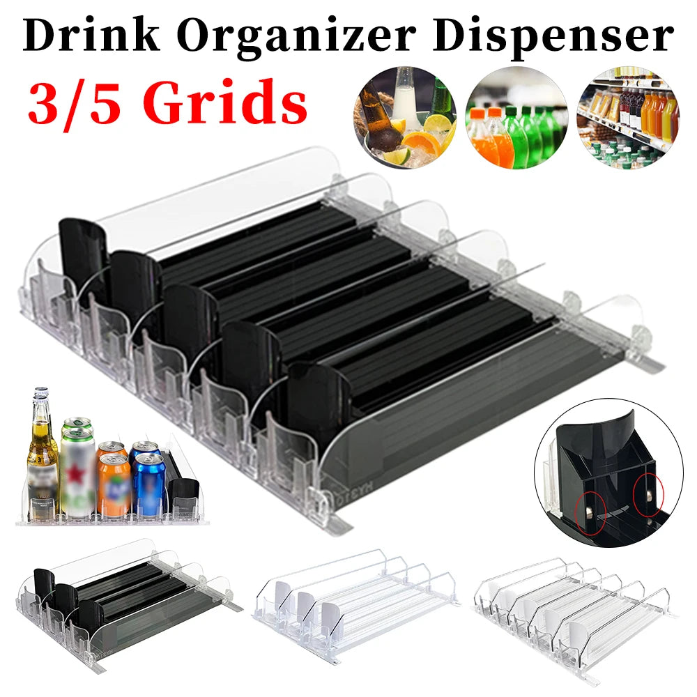 Organisateur de Boissons Réglable pour Réfrigérateur 0