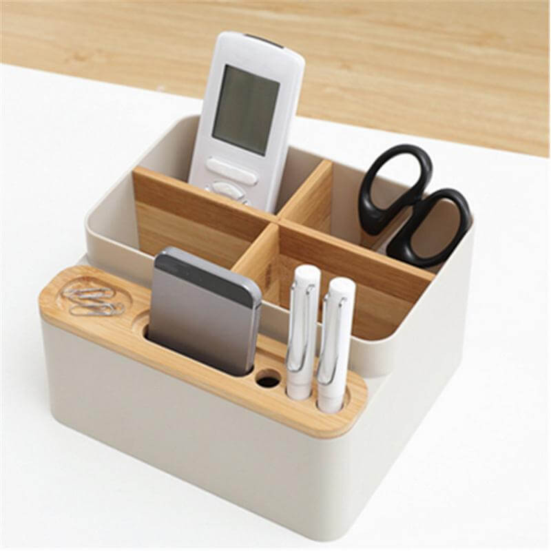 Organisateur de Bureau Multifonctionnel 4 Compartiments Design Moderne 0