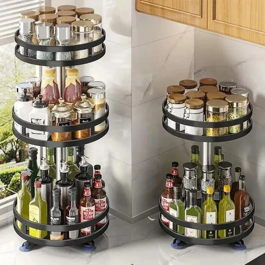 Organisateur de Cuisine Rotatif à 3 Niveaux 1