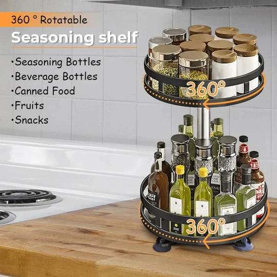 Organisateur de Cuisine Rotatif à 3 Niveaux 3