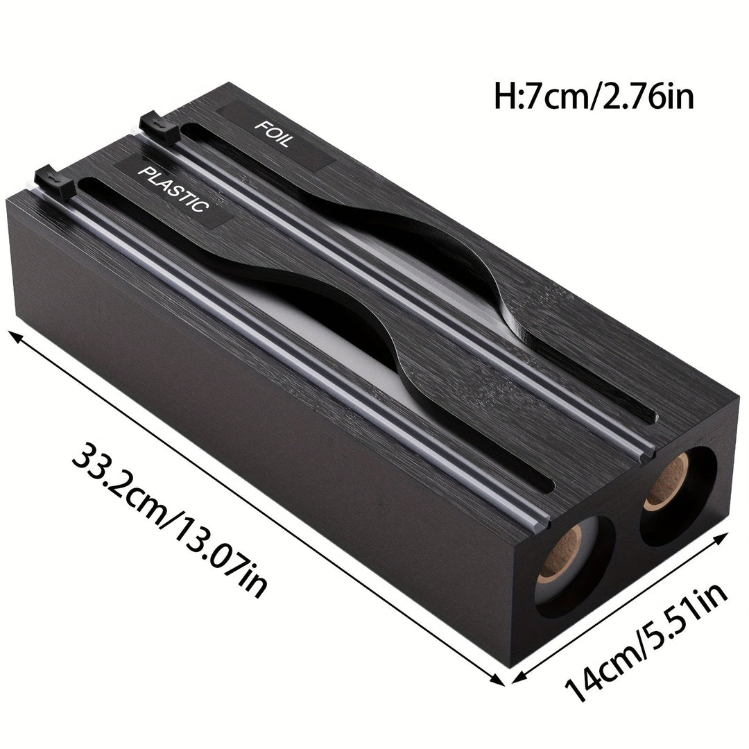 Organisateur de Cuisine en Bois 2 en 1 avec Cutter 5