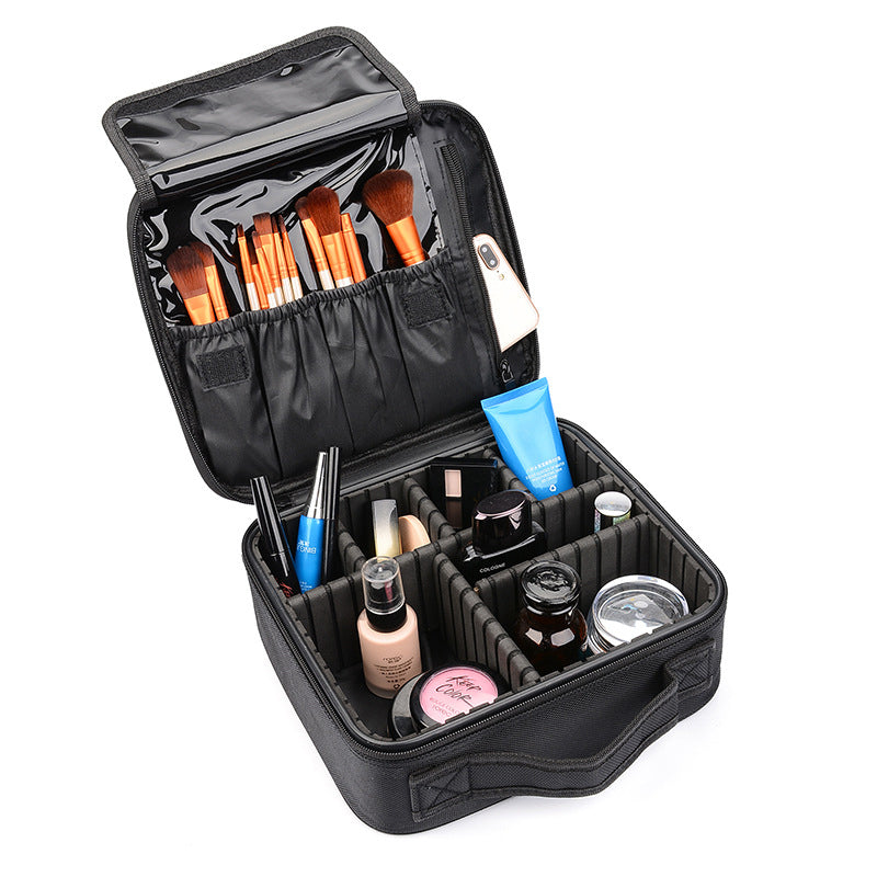 Organisateur de Maquillage Portable avec Compartiments Réglables pour Rangement Pratique 10