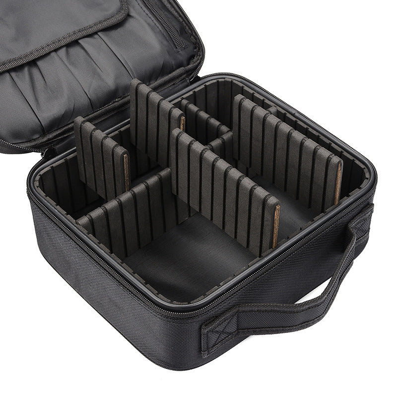Organisateur de Maquillage Portable avec Compartiments Réglables pour Rangement Pratique 2