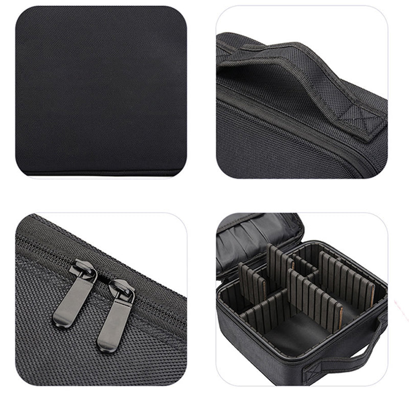 Organisateur de Maquillage Portable avec Compartiments Réglables pour Rangement Pratique 4
