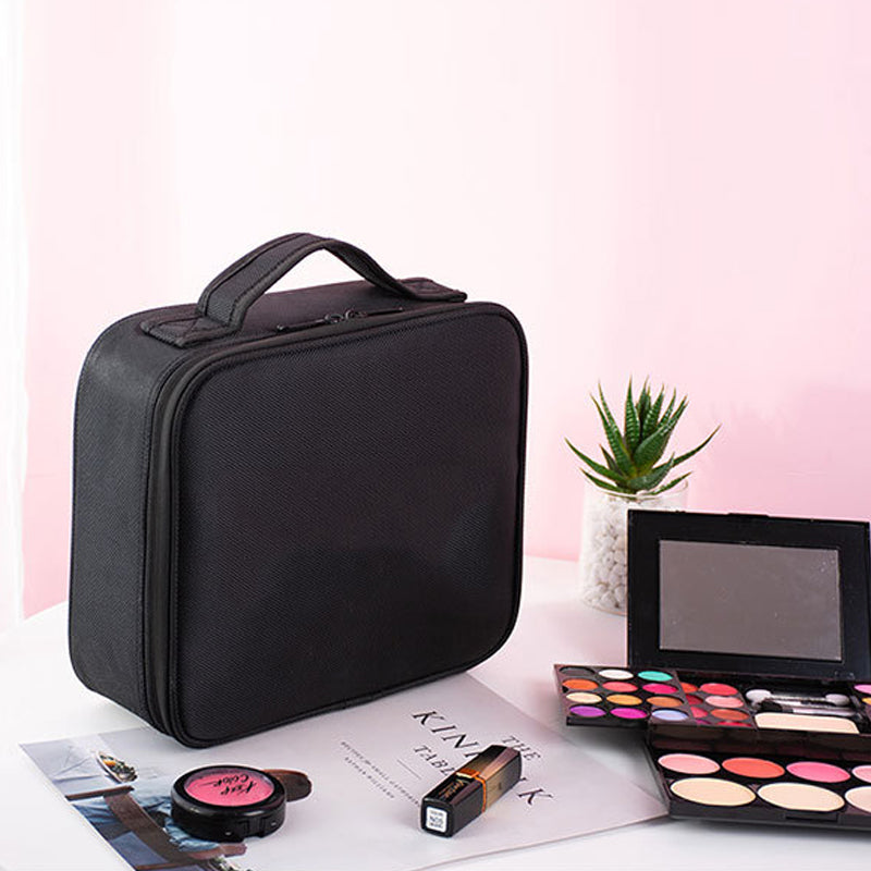 Organisateur de Maquillage Portable avec Compartiments Réglables pour Rangement Pratique 5