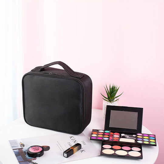 Organisateur de Maquillage Portable avec Compartiments Réglables pour Rangement Pratique 6