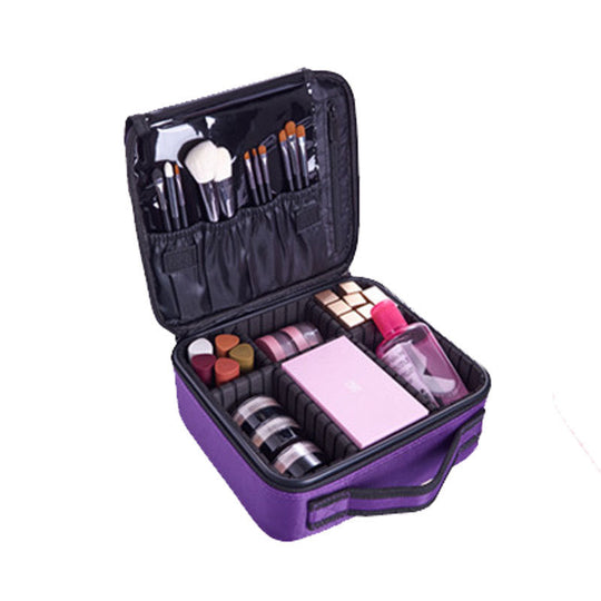 Organisateur de Maquillage Portable avec Compartiments Réglables pour Rangement Pratique 9
