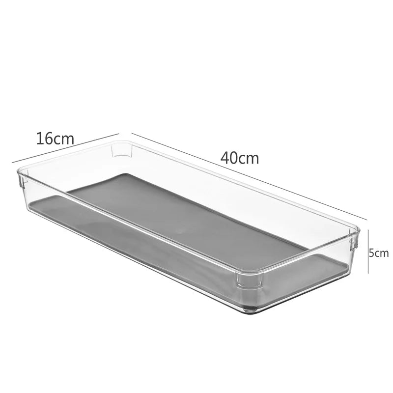 Organisateur de Rangement Étroit Transparent pour Cuisine et Réfrigérateur 5
