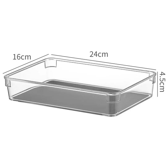 Organisateur de Rangement Étroit Transparent pour Cuisine et Réfrigérateur 6