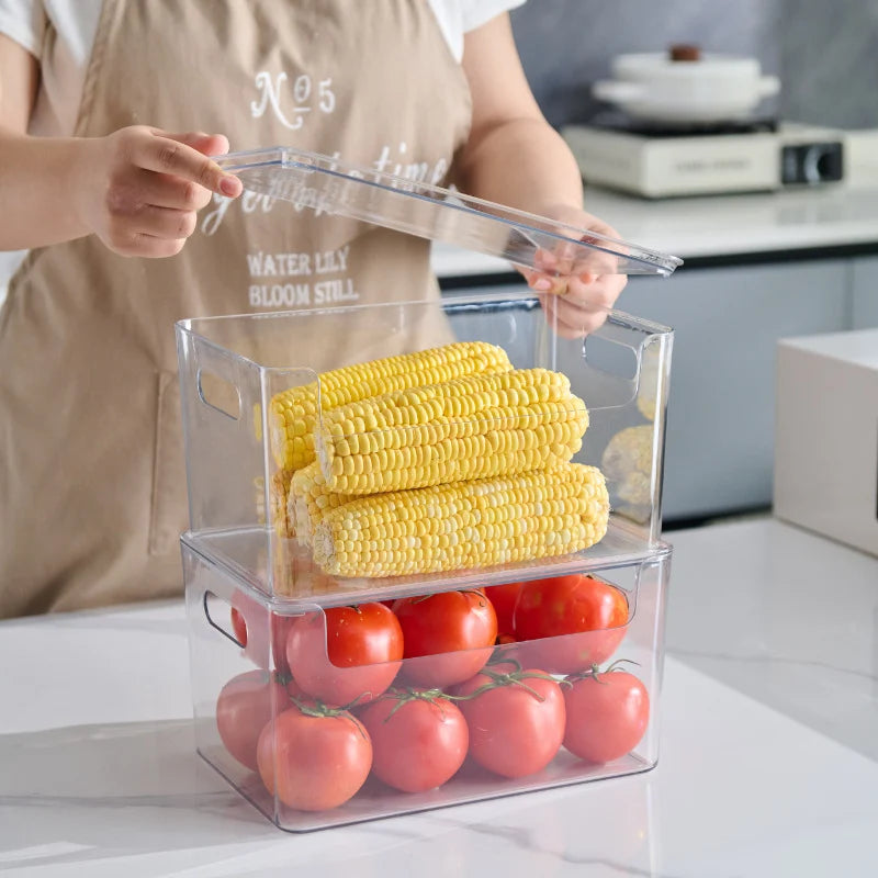 Organisateur de Tiroir Transparent Empilable pour Cuisine et Bureau 3