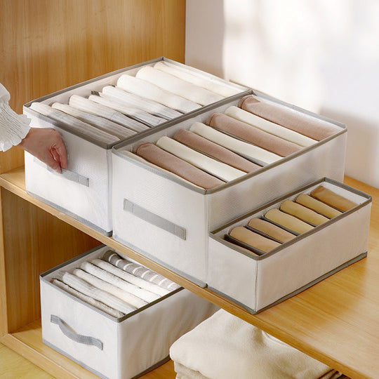 Organisateur de Vêtements Pliable avec Compartiments 2