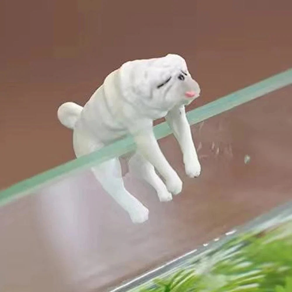 Ornement d'Aquarium Miniature Chien Cartoon Amusant 4