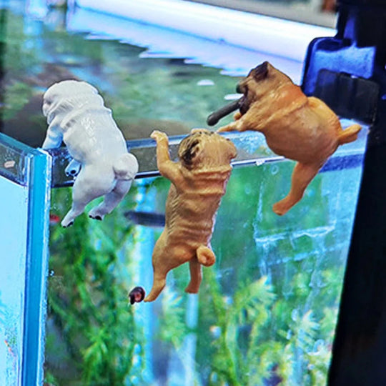 Ornement d'Aquarium Miniature Chien Cartoon Amusant 5