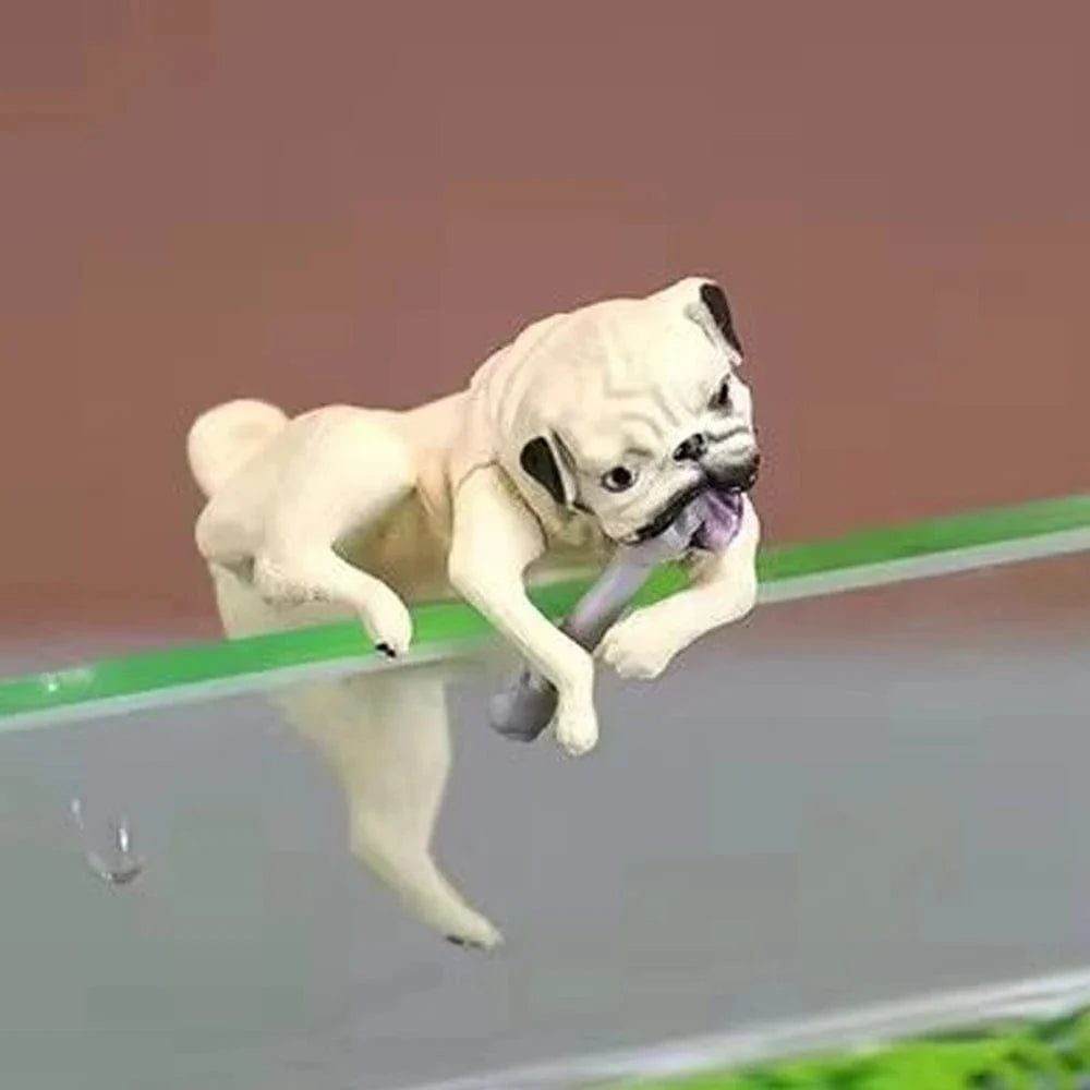 Ornement d'Aquarium Miniature Chien Cartoon Amusant 8