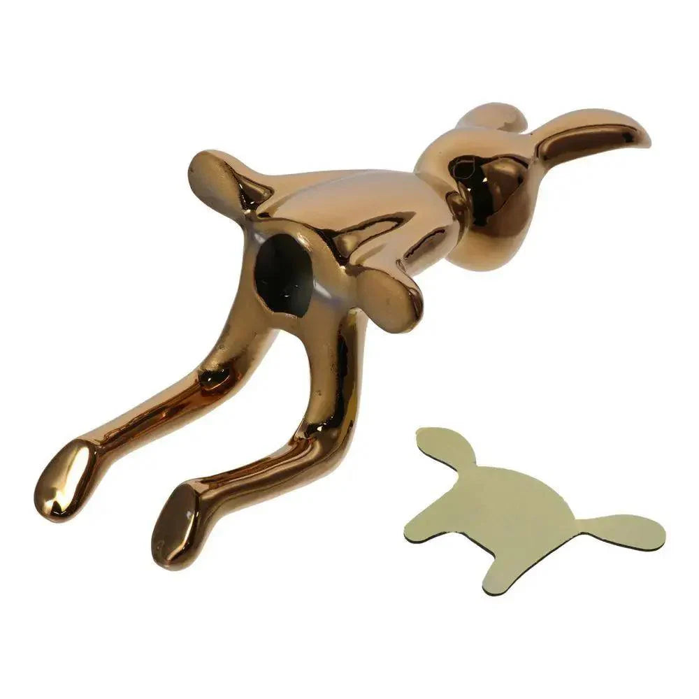 Ornement de Lapin Métallique Moderne Décoratif 4