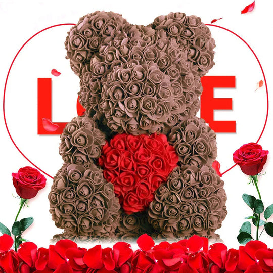 Ourson en Roses Éternelles pour Femme 1