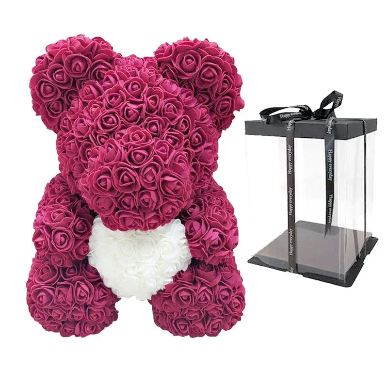 Ourson en Roses Éternelles pour Femme 22