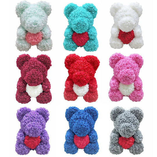 Ourson en Roses Éternelles pour Femme 6