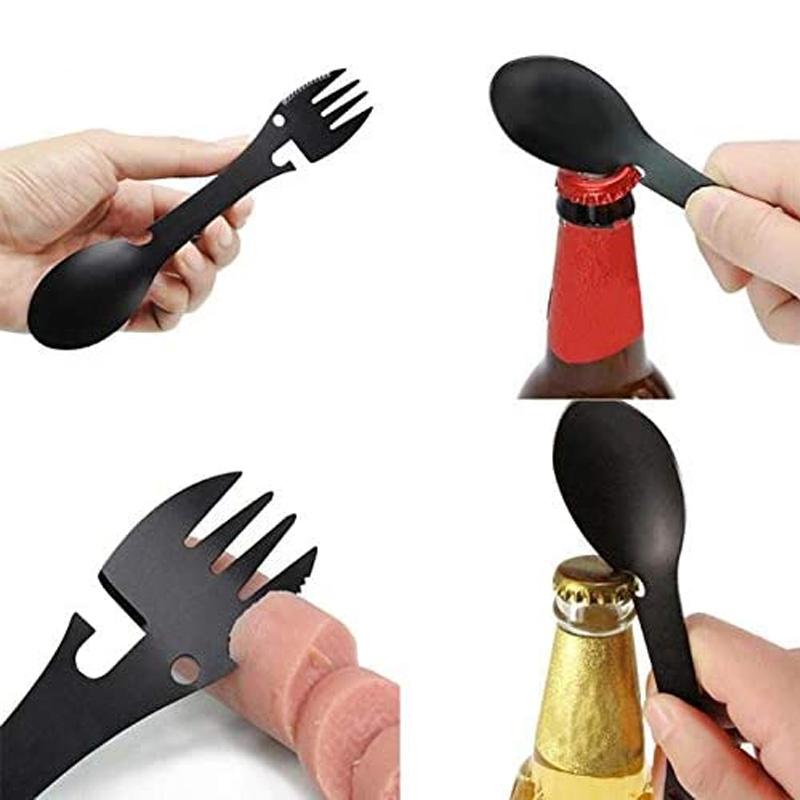 Outil Multifonction 5 en 1 pour Aventuriers Pratique et Compact 4