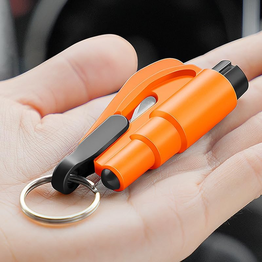Outil d'Évacuation d'Urgence pour Voiture avec Coupe-Ceinture et Brise-Vitre 3