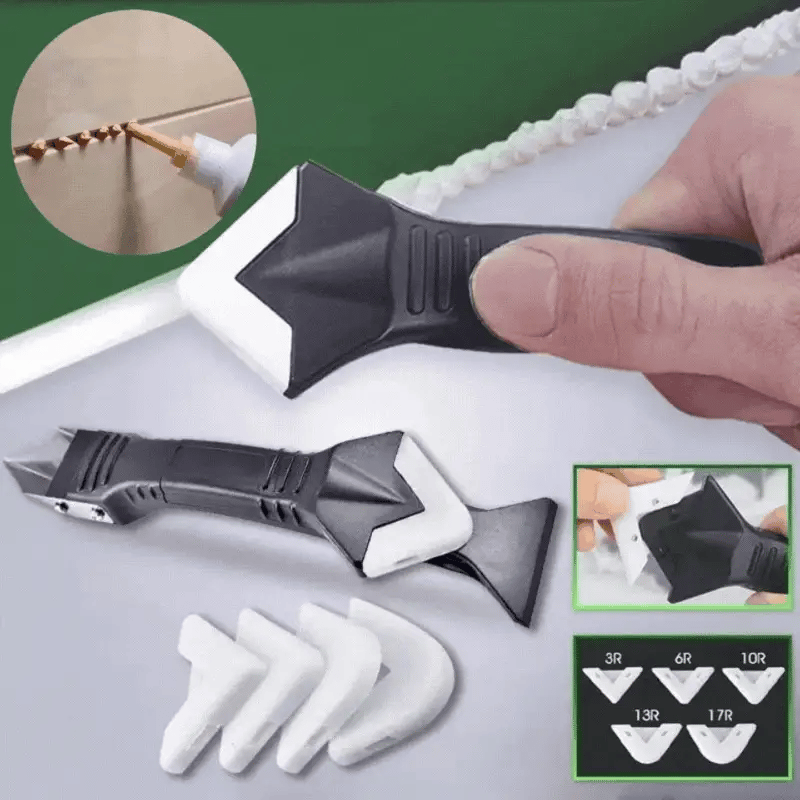 Outil de Mastic Silicone 3 en 1 Pratique 0