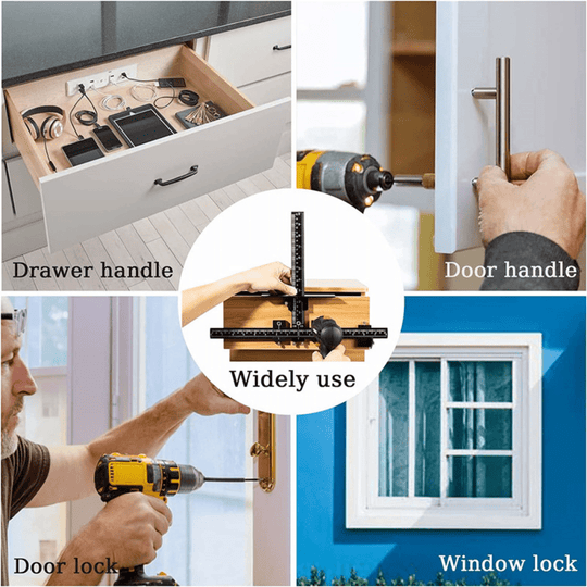 Outil de Perçage Précis pour Installation de Poignées Compact et Efficace 6