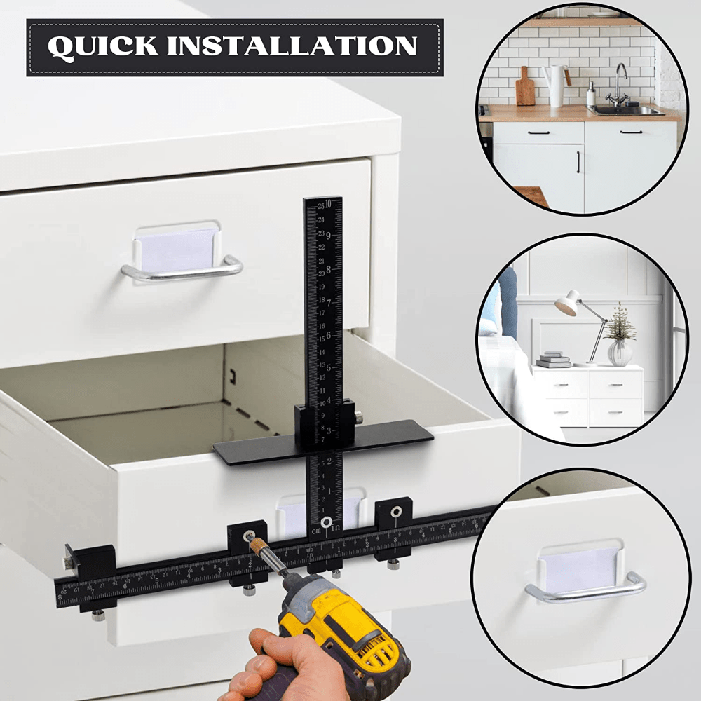 Outil de Perçage Précis pour Installation de Poignées Compact et Efficace 8