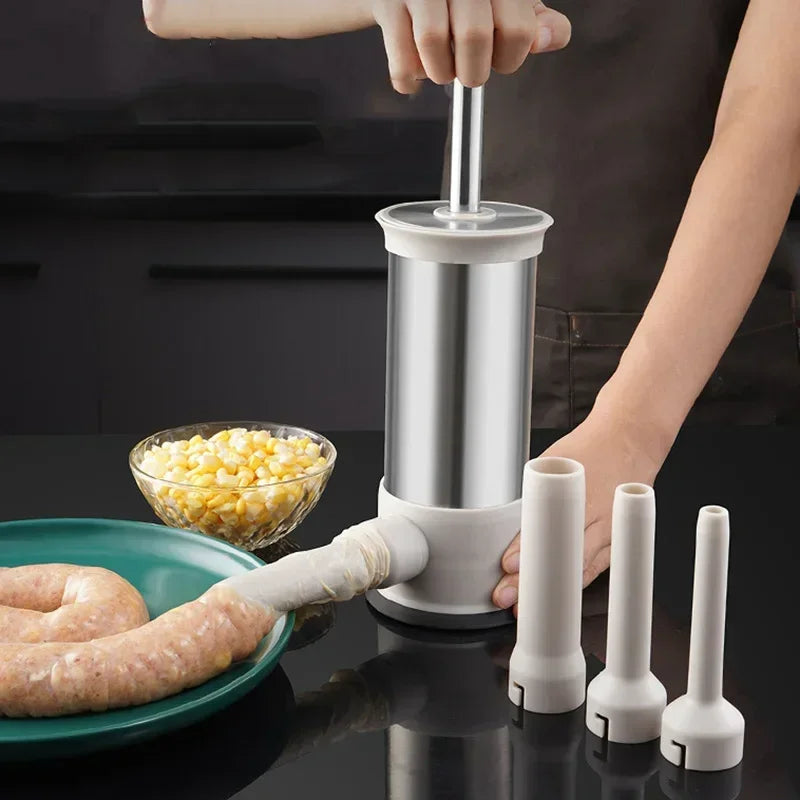 Outil de Remplissage de Saucisses Manuel en Acier Inoxydable 2