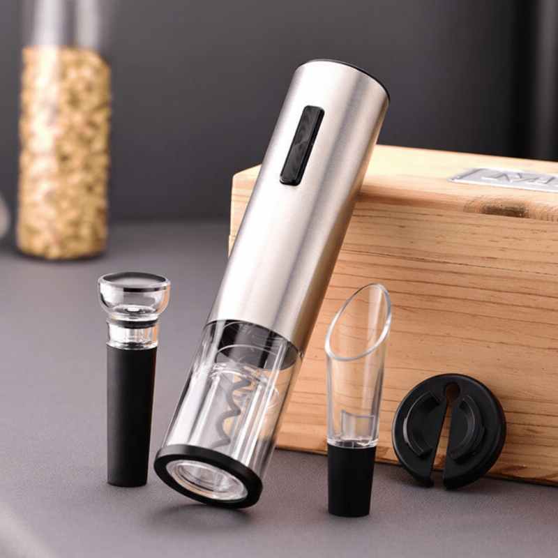 Ouvre Bouteille Électrique Multifonction 4 en 1 Pratique 1