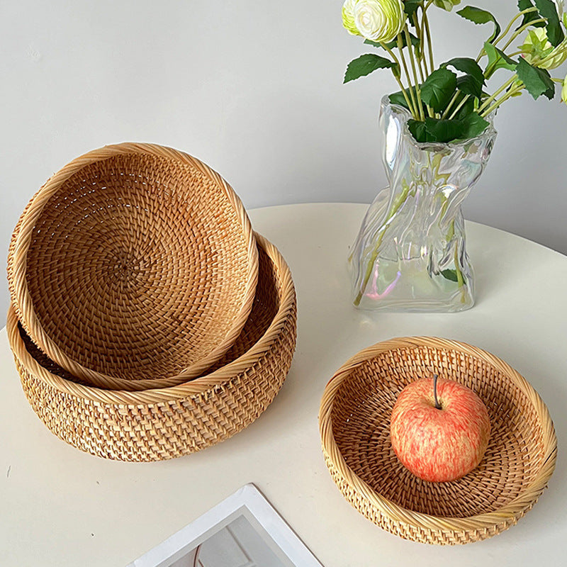 Panier Décoratif Rond Femme Polyvalent pour Rangement et Décoration 1