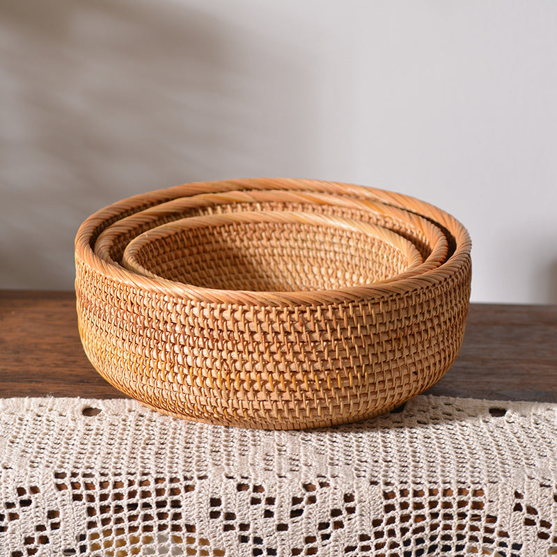 Panier Décoratif Rond Femme Polyvalent pour Rangement et Décoration 2
