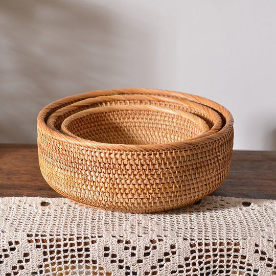 Panier Décoratif Rond Femme Polyvalent pour Rangement et Décoration 2