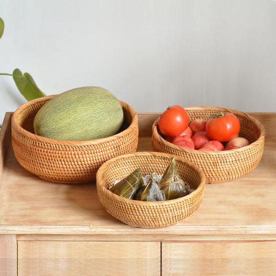 Panier Décoratif Rond Femme Polyvalent pour Rangement et Décoration 3