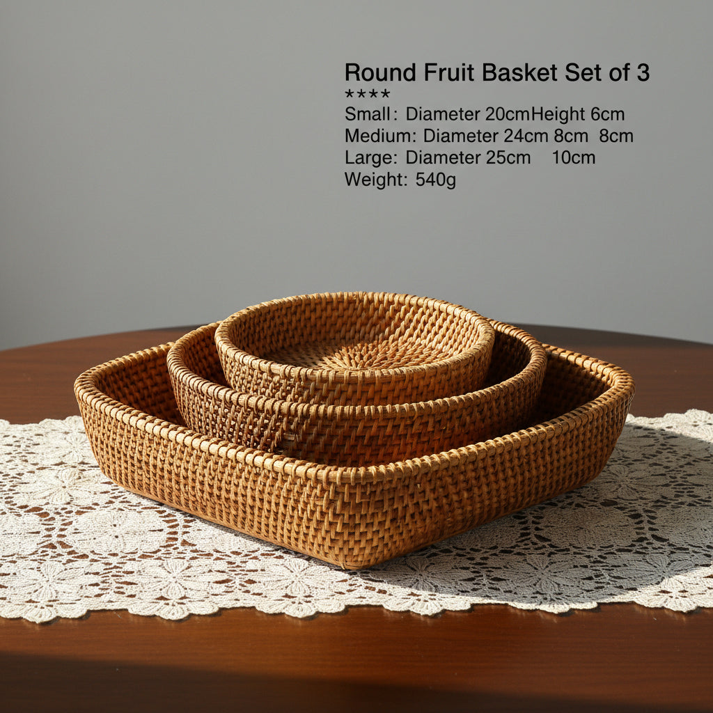 Panier Décoratif Rond Femme Polyvalent pour Rangement et Décoration 8