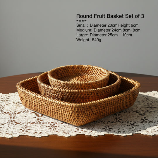Panier Décoratif Rond Femme Polyvalent pour Rangement et Décoration 8