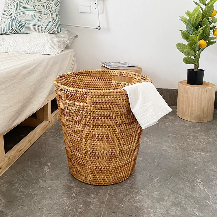 Panier Décoratif Tissé à la Main avec Poignées Pratiques pour Femme 3