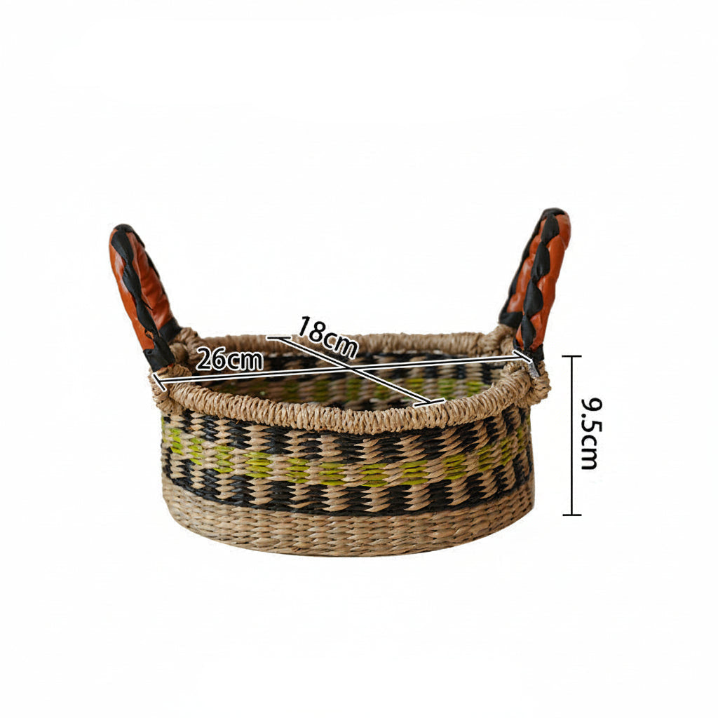 Panier Femme Tissé à la Main Coloré 0