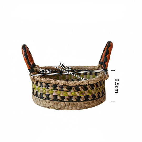 Panier Femme Tissé à la Main Coloré 0