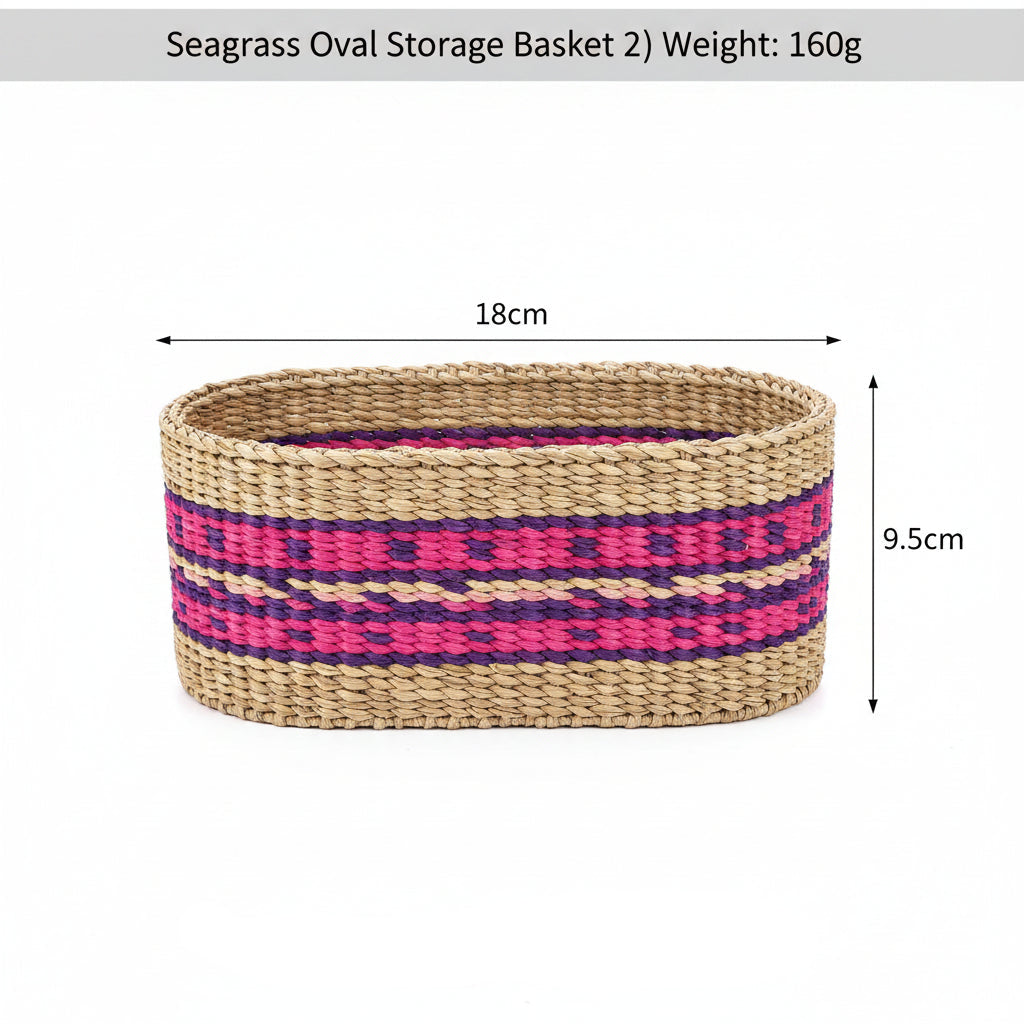 Panier Femme Tissé à la Main Coloré 6