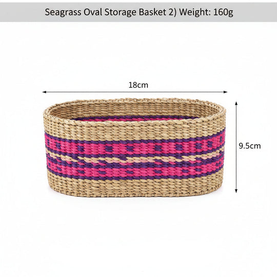 Panier Femme Tissé à la Main Coloré 6