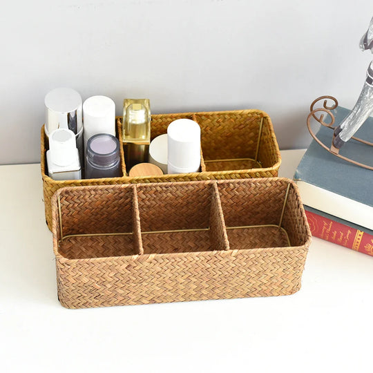 Panier Rangement Multi-Compartiments Pratique pour Maison 0