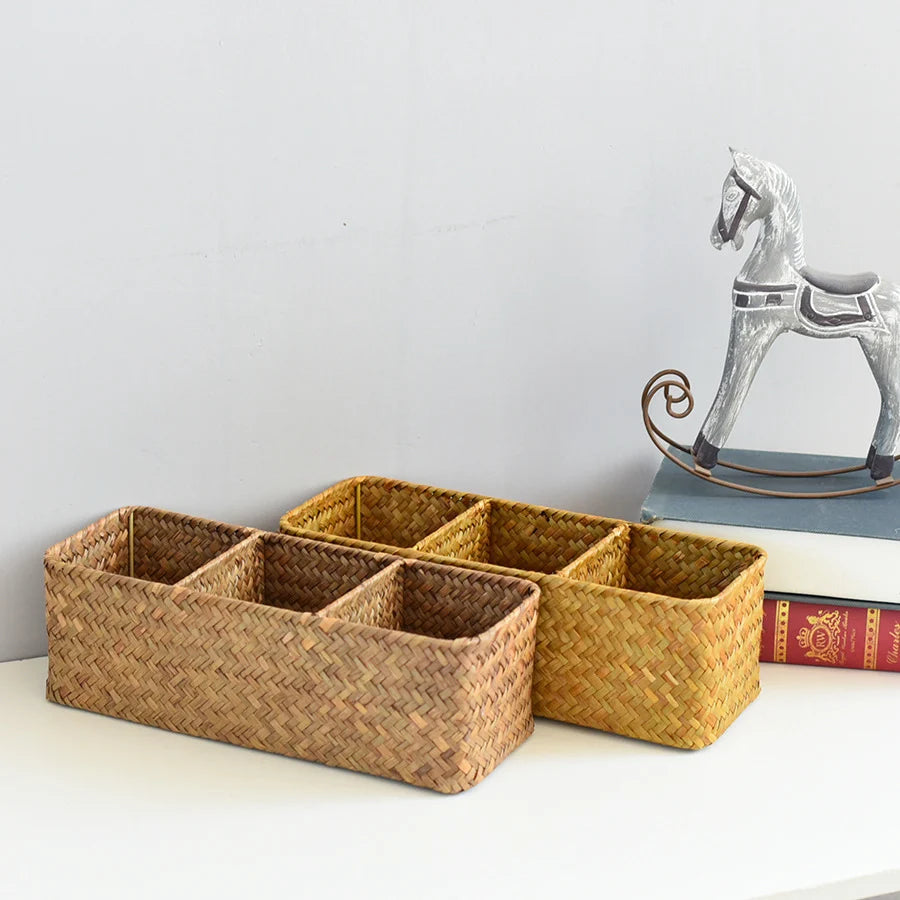 Panier Rangement Multi-Compartiments Pratique pour Maison 1