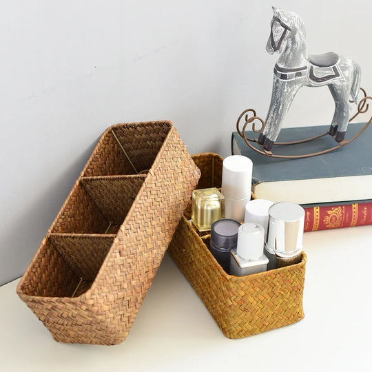 Panier Rangement Multi-Compartiments Pratique pour Maison 2